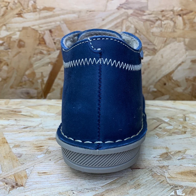 On Foot Damenschuh aus Nubukleder – Marineblau