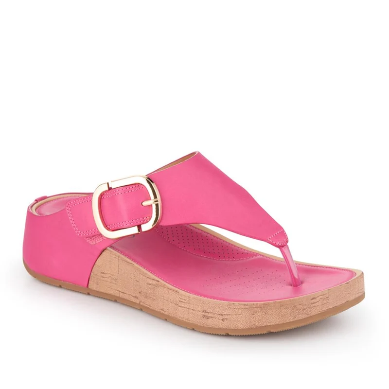 Touch Fasten Buckled Toe Post Sandals - BAIZH41063 / 327 617