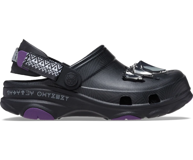 Crocs Black Panther All-Terrain Clog für Kinder – Schwarz