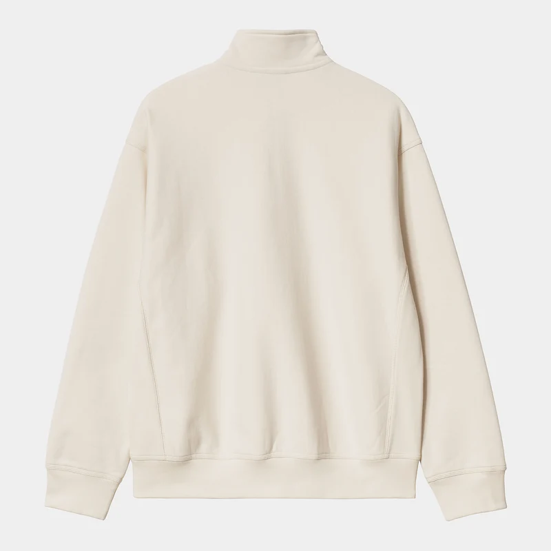 Carhartt WIP Herren Halb-Zip-Reißverschluss American Script Sweatshirt - Natur