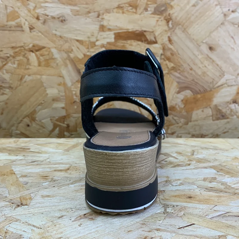 Remonte Damen Elle Fashion Sandale - Schwarz