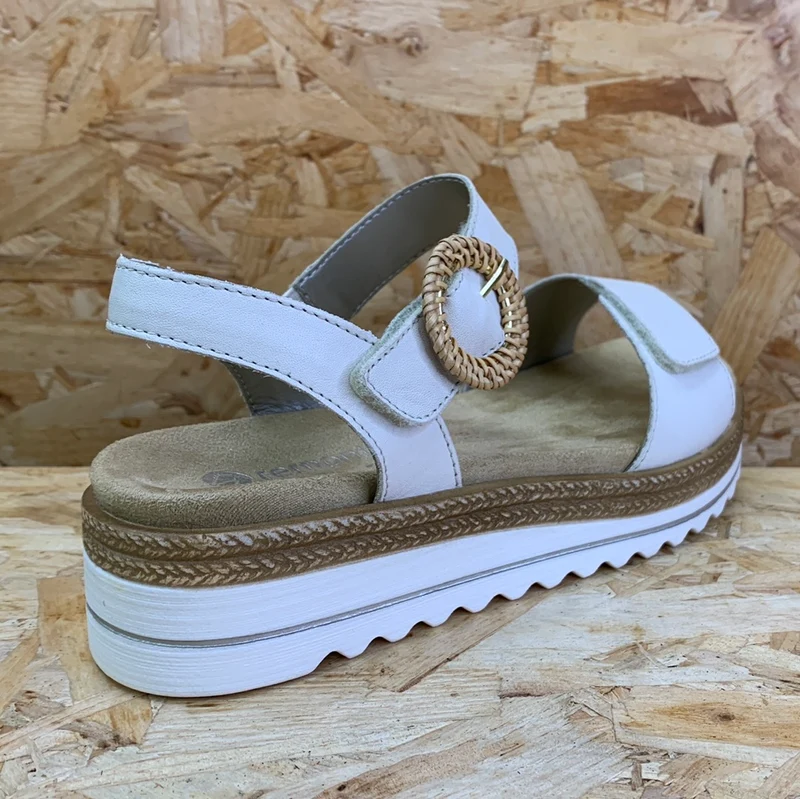 Remonte Mode-Plateau-Sandale für Damen – Beige
