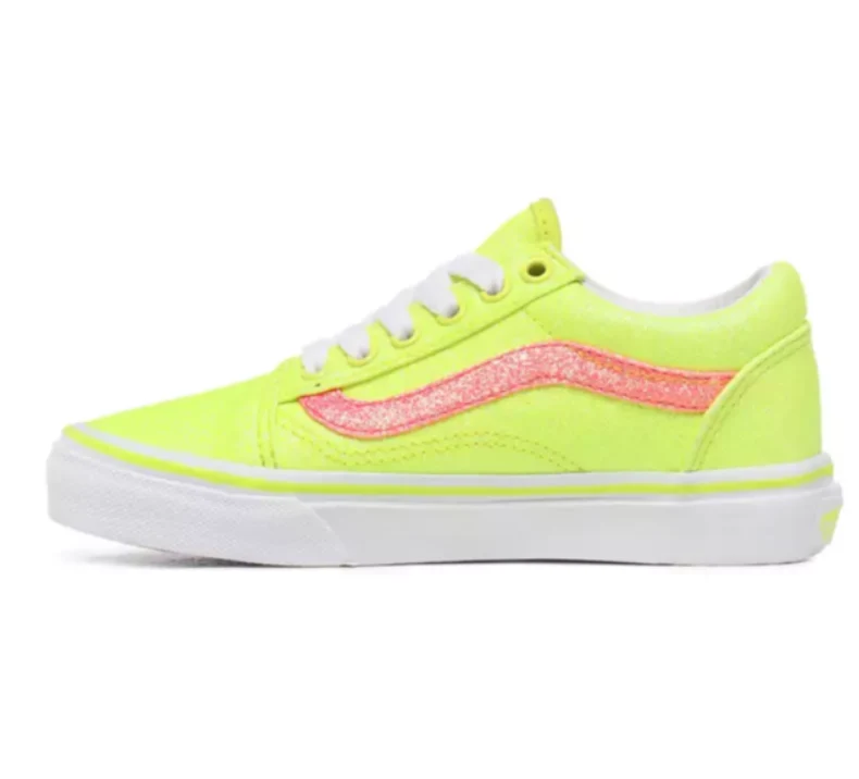VANS Kinder Old Skool Neon Glitter Turnschuh - Gelb