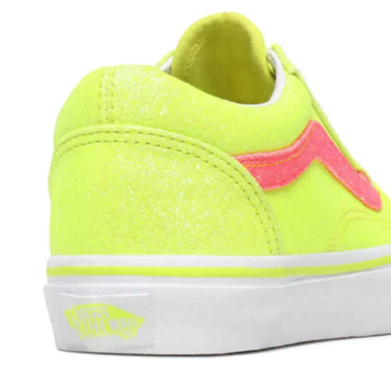 VANS Kinder Old Skool Neon Glitter Turnschuh - Gelb