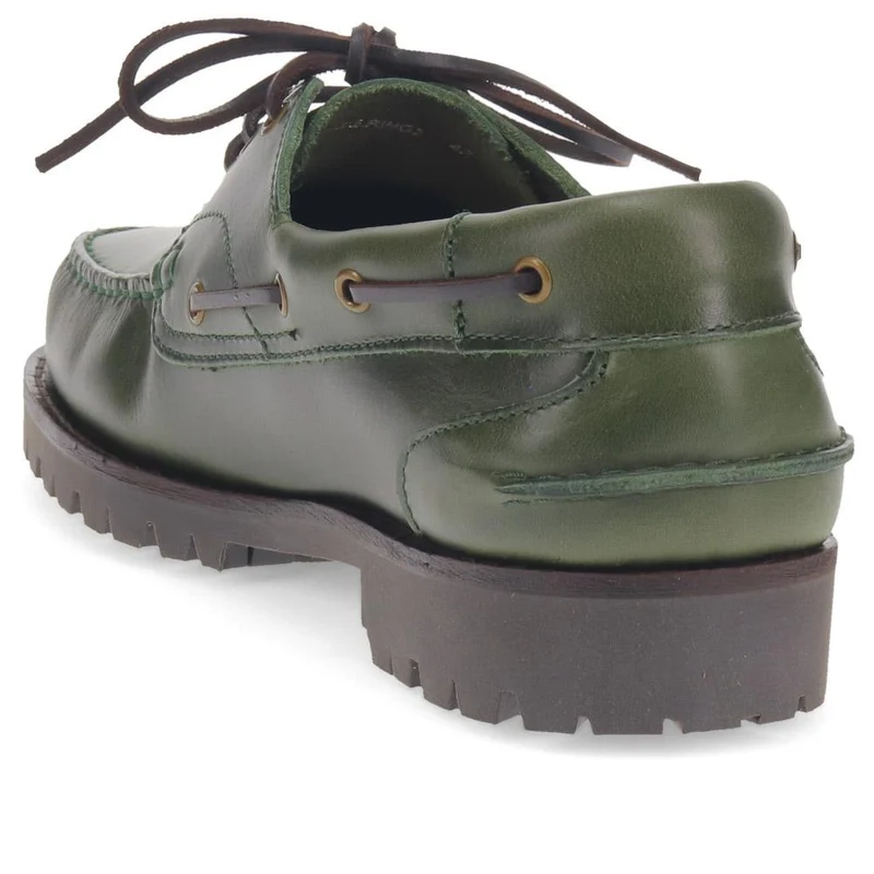 Pickering2 Leather Boat Shoes - PICKERING2 / 325 137 - Khaki