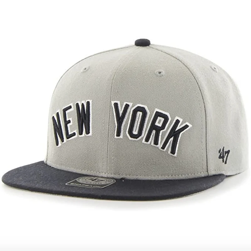 Marke '47 – MLB New York Yankees – verstellbare grau-schwarze Kappe