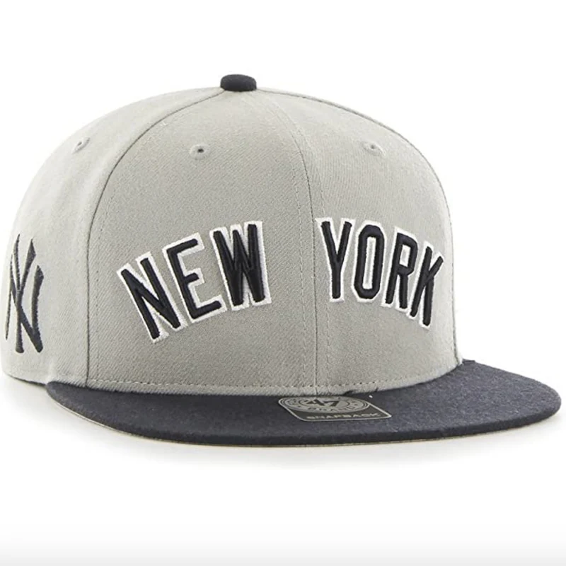 Marke '47 – MLB New York Yankees – verstellbare grau-schwarze Kappe