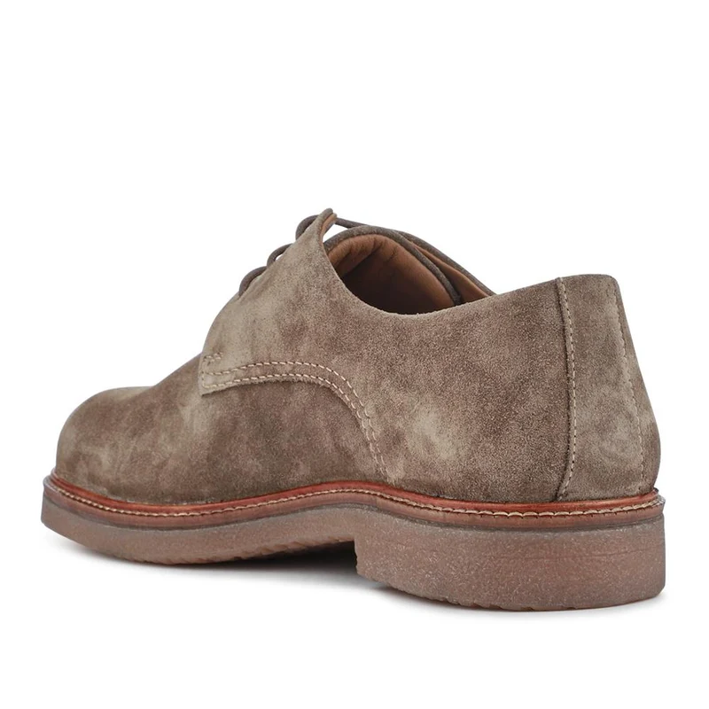 Lance Suede Leather Casual Lace Up Shoes - LANCE / 328 072 - Taupe Suede