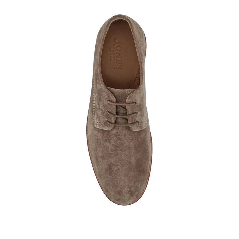 Lance Suede Leather Casual Lace Up Shoes - LANCE / 328 072 - Taupe Suede