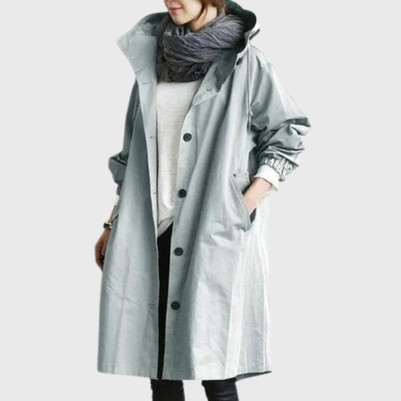 Emma | Eleganter Und Wasserdichter Langer Trenchcoat