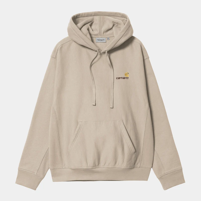 Carhartt WIP Herren American Script Hoodie - Fleur De Sel