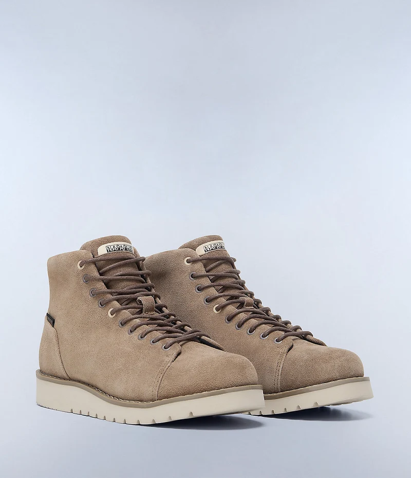 Napapijiri Conifer Schnürstiefelette aus Wildleder für Herren - Raindrum Brown