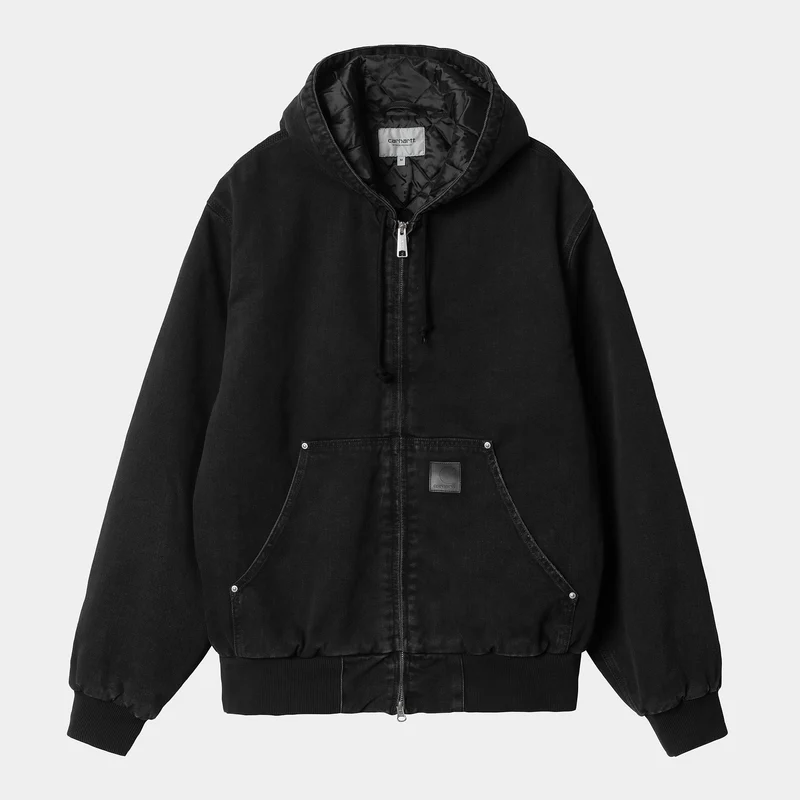 Carhartt WIP Herren OG Active Nietjacke - Schwarz