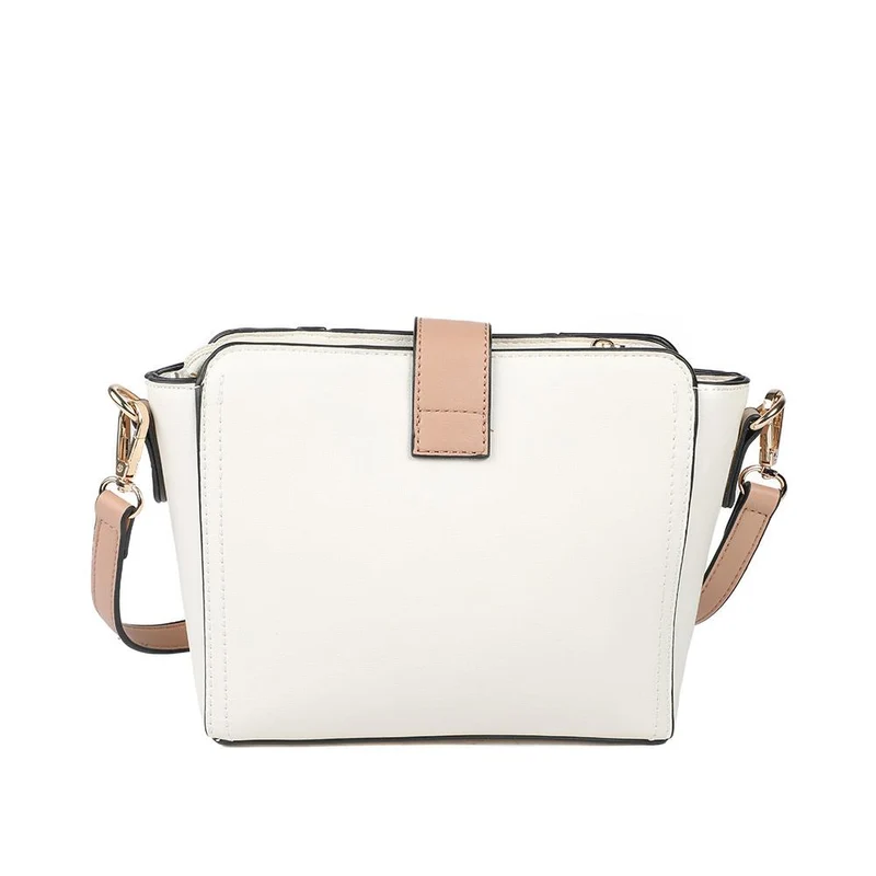 Laser Cut Detail Crossbody Bag - HETIA43005 / 329 236 - Beige Multi
