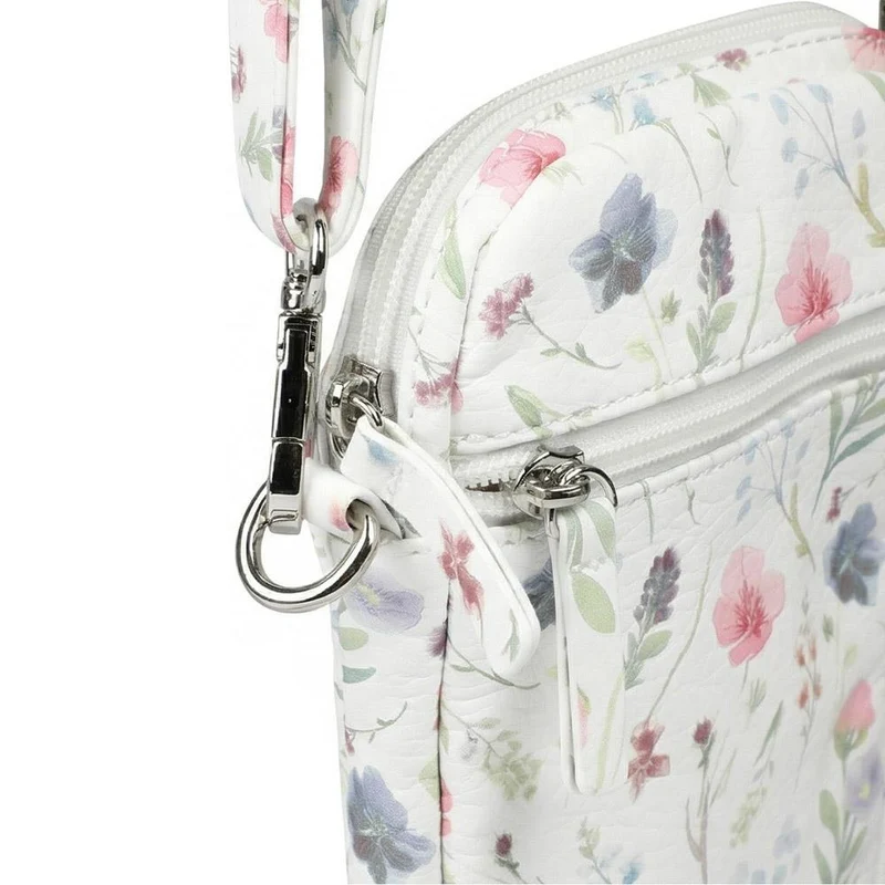 Floral Multiway Cross Body Phone Bag - WAHT43000 / 329 342 - White Print