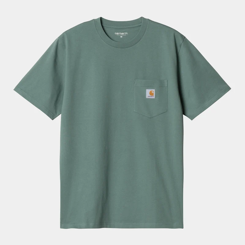 Carhartt WIP T-Shirt mit Tasche für Herren - Silberne Kiefer