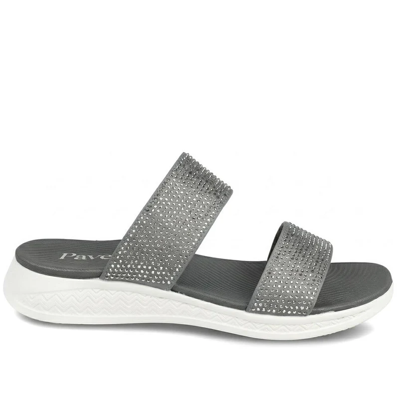Lightweight Slip On Mule Sandals - BAIZH43006 / 329 054 - Dark Grey