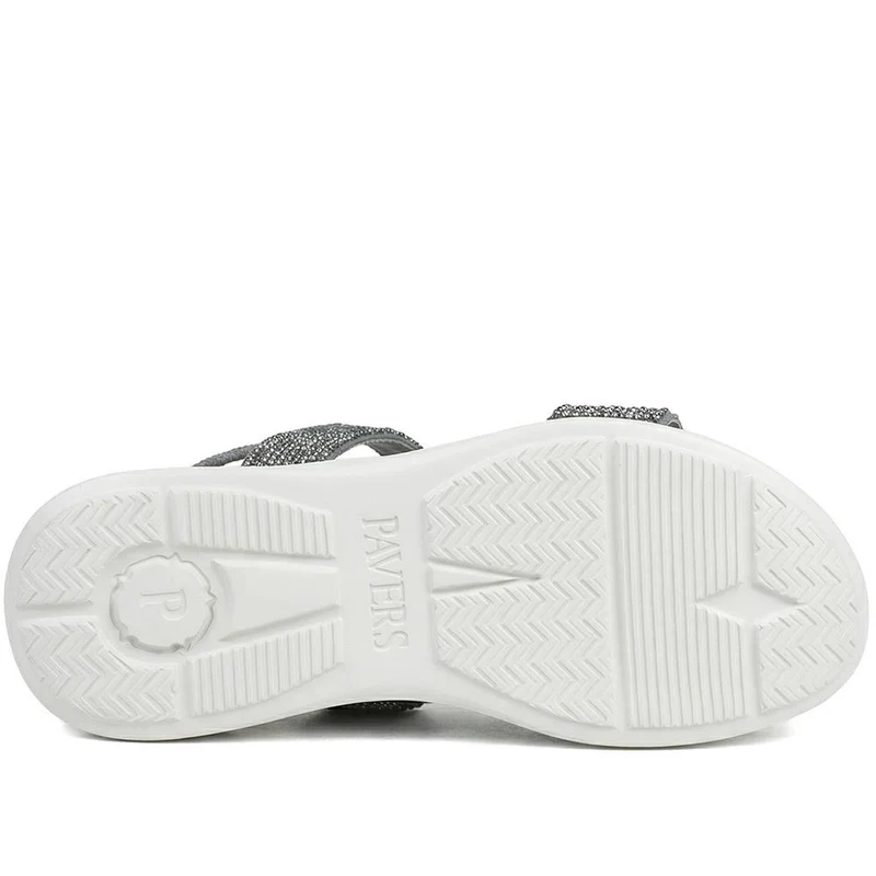 Lightweight Slip On Mule Sandals - BAIZH43006 / 329 054 - Dark Grey