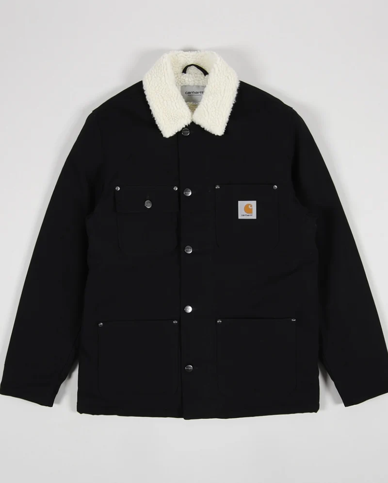 Carhartt WIP Herren Fairmount Jacke aus Bio-Baumwolle - Schwarz