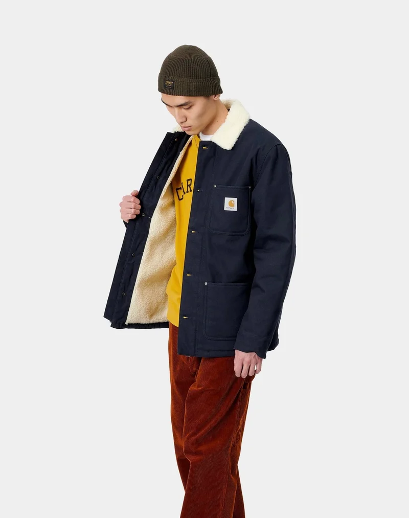 Carhartt WIP Herren Fairmount Jacke aus Bio-Baumwolle - Schwarz
