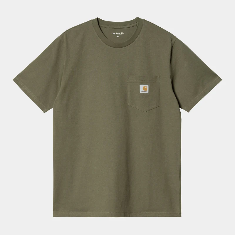 Carhartt WIP Kurzärmliges T-Shirt mit Tasche für Herren - Seetang