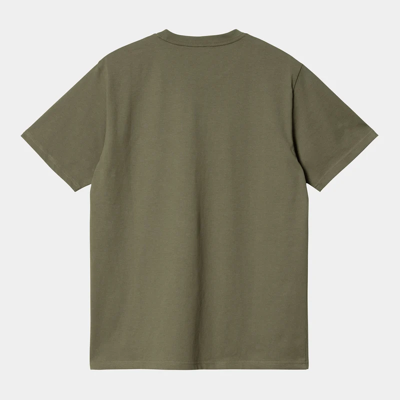 Carhartt WIP Kurzärmliges T-Shirt mit Tasche für Herren - Seetang