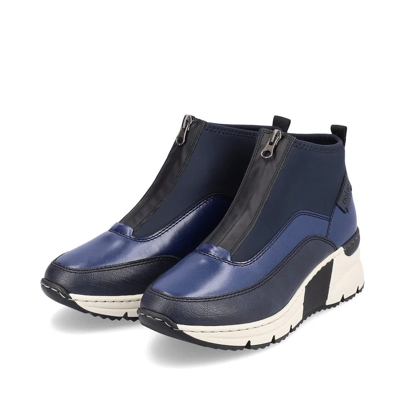 Rieker Damen Fashion Ankle Boot - Blau