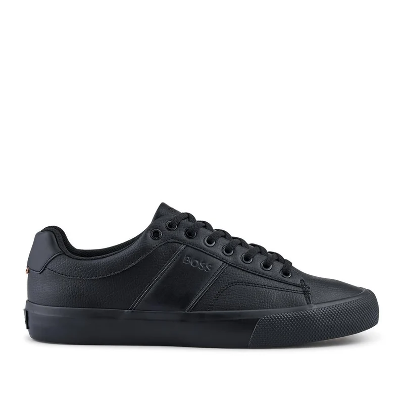 Boss Faux-Leather Lace Up Trainers - HUGO41503 / 327 623 - Black