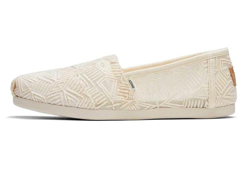 TOMS Alpargata-Espadrille aus Spitze für Damen – Natur