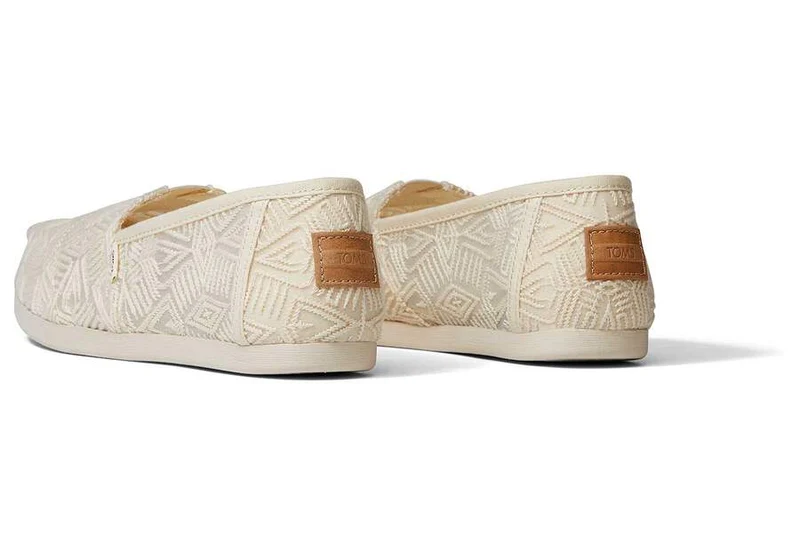 TOMS Alpargata-Espadrille aus Spitze für Damen – Natur
