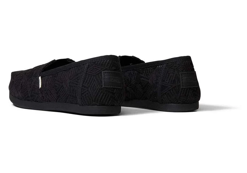 TOMS Alpargata-Espadrille aus Spitze für Damen – Schwarz