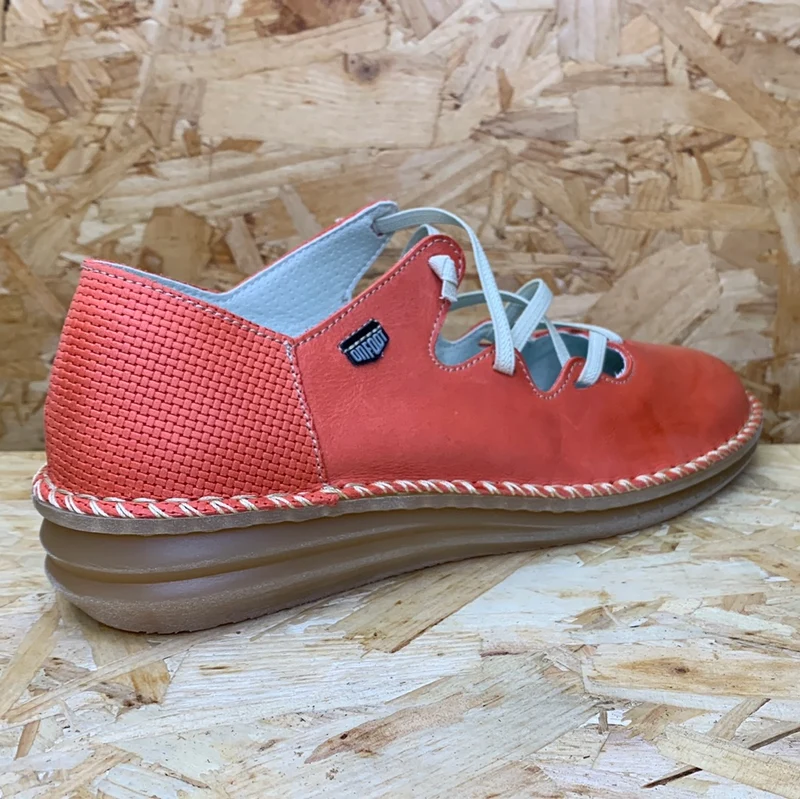 On Foot Damen-Lederschuh - Rot