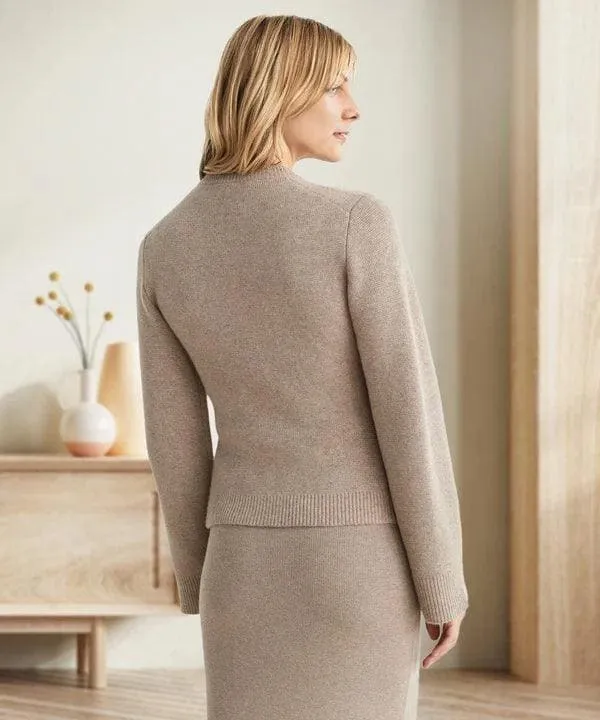 Martina | Elegante Und Warme Strick-Strickjacke Aus Wollmischung