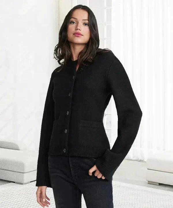 Martina | Elegante Und Warme Strick-Strickjacke Aus Wollmischung