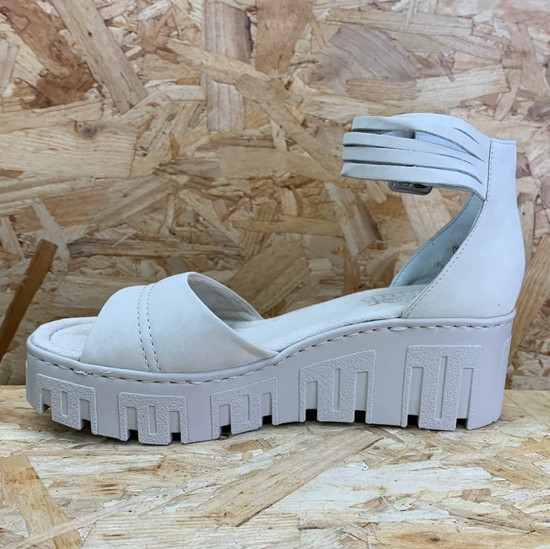 Rieker Modische Keilsandalette für Damen – Beige