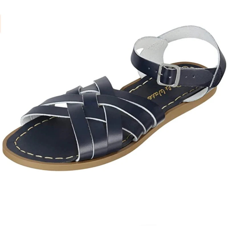 Salt Water Sandals Retro-Sandale für Damen - Marineblau