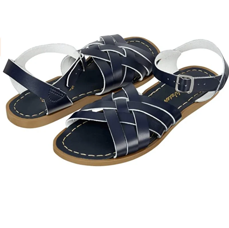 Salt Water Sandals Retro-Sandale für Damen - Marineblau