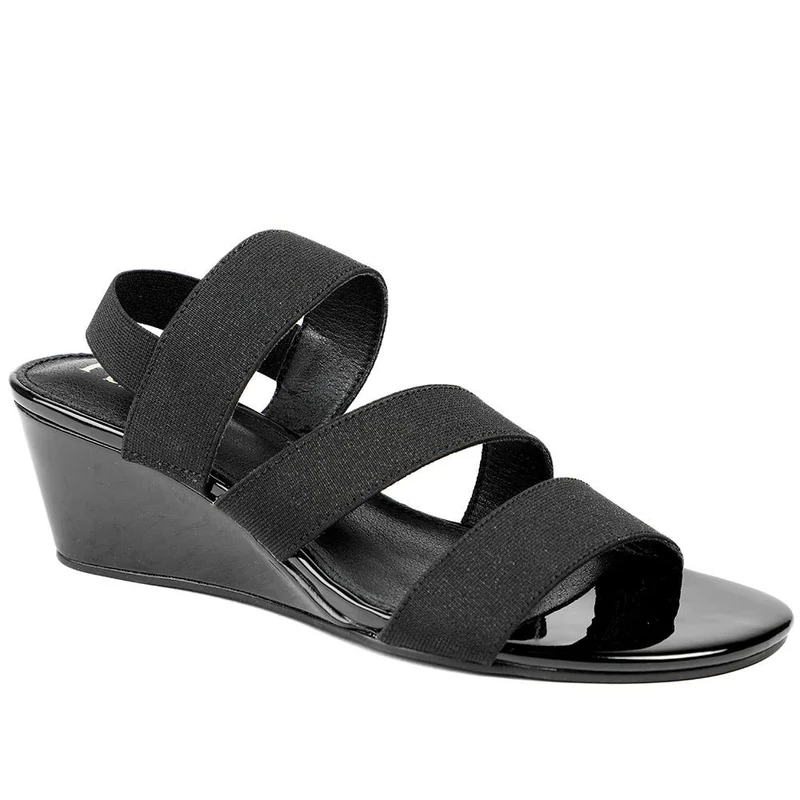 Smart Elasticated Fit Sandals - MAIN43000 / 328 878 - Black