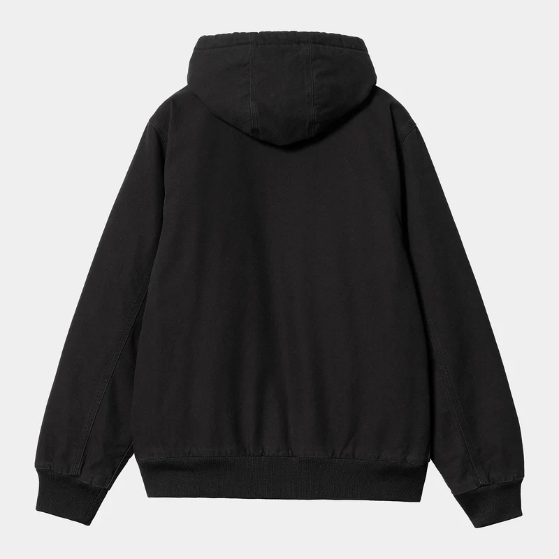 Carhartt WIP Herren Active Heavy Stone Wash Jacke - Schwarz