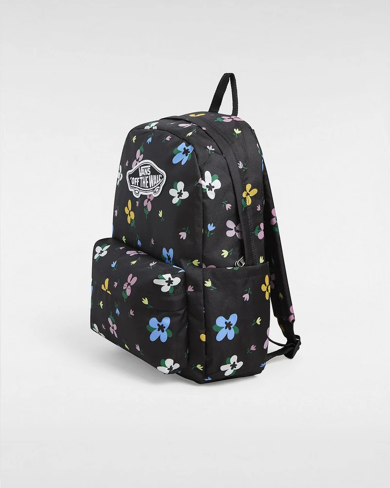 VANS Unisex Old Skool Classic Rucksack - Schwarz geblümt