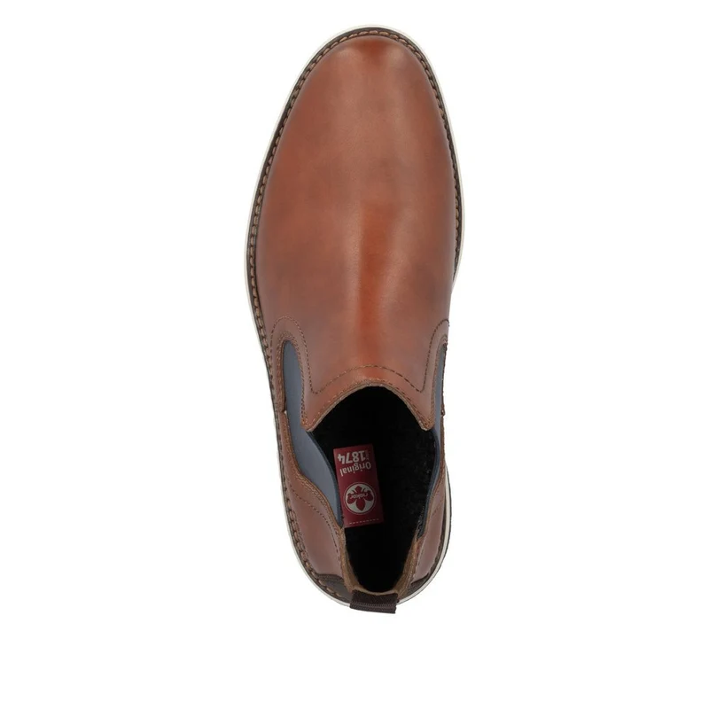 Rieker Herrenleder Chelsea Stiefel - Braun