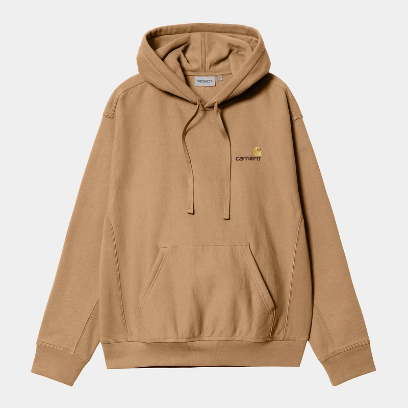 Carhartt WIP Herren American Script Hoodie - Erdnuss