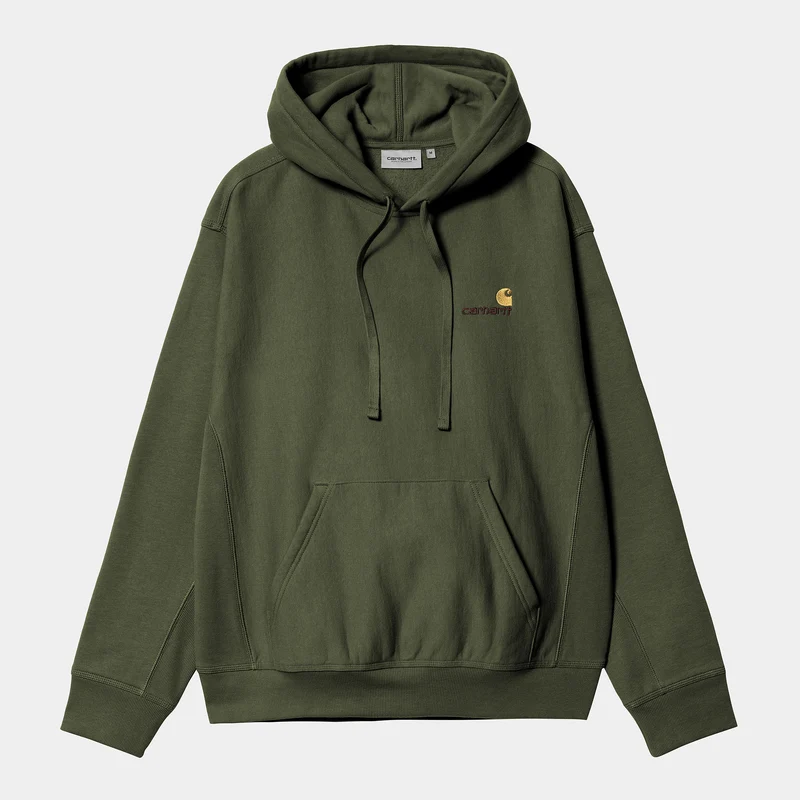 Carhartt WIP Herren American Script Hoodie - Estragon