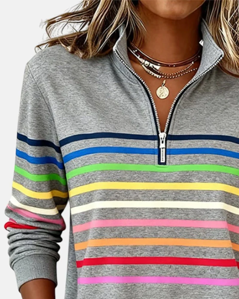 Sandra | Farbenfroher Und Stilvoller Sweatshirt