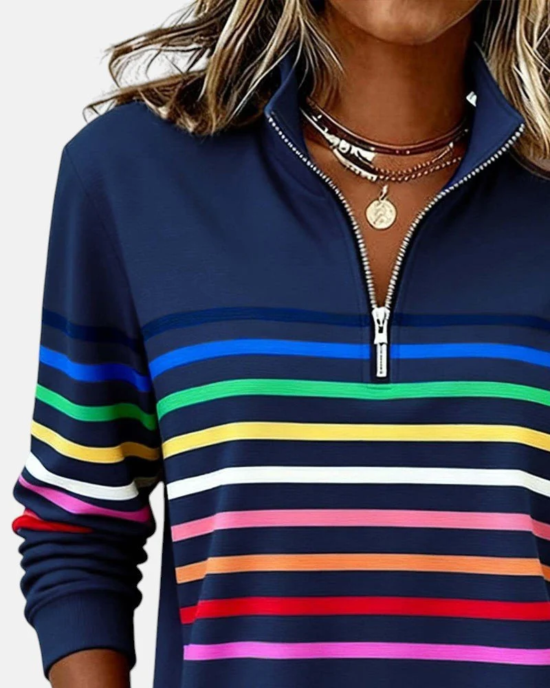 Sandra | Farbenfroher Und Stilvoller Sweatshirt