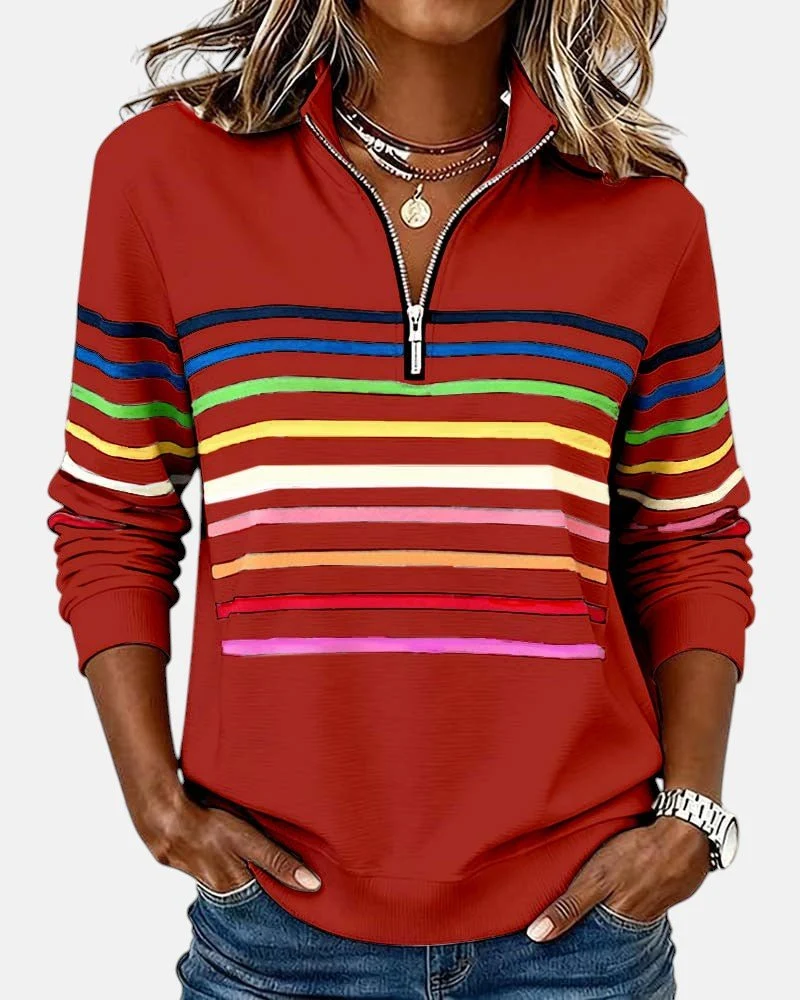 Sandra | Farbenfroher Und Stilvoller Sweatshirt