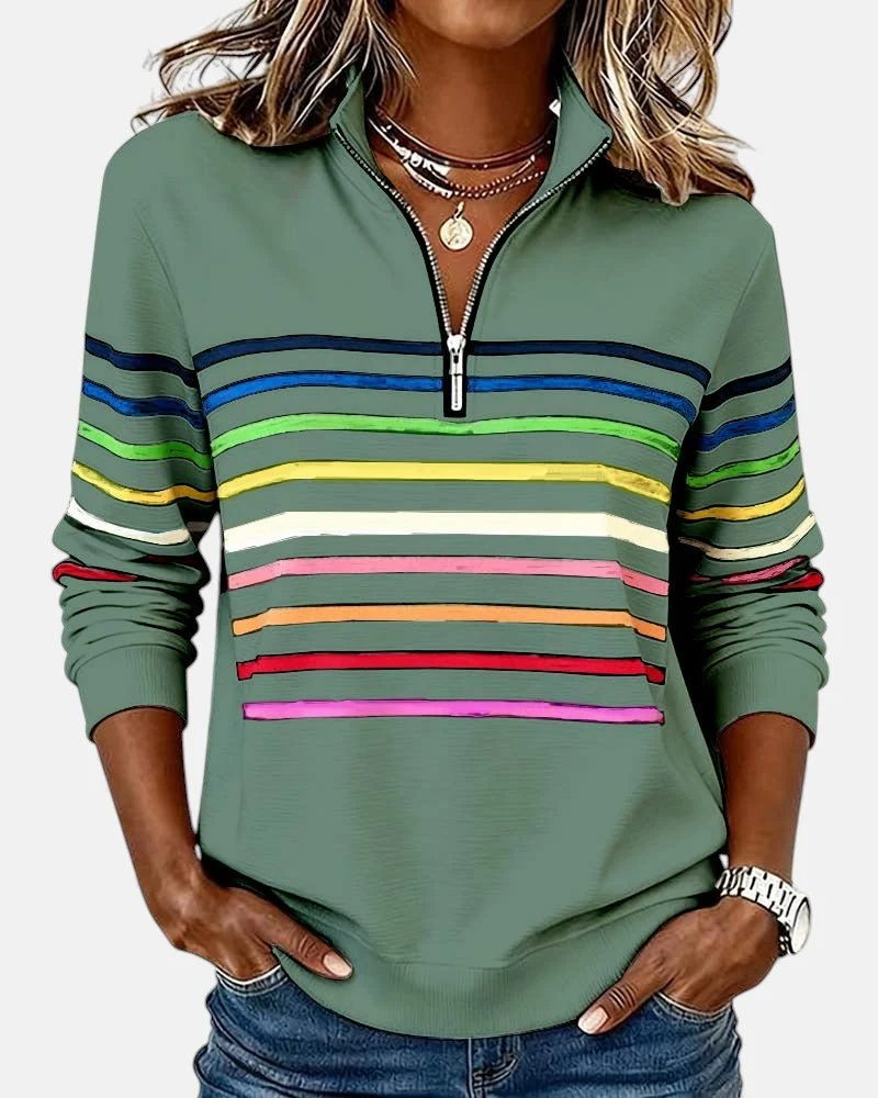 Sandra | Farbenfroher Und Stilvoller Sweatshirt