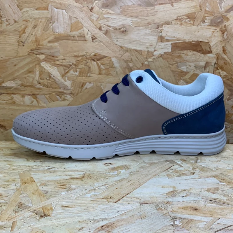 On Foot Herren-Ledersneaker – Taupe