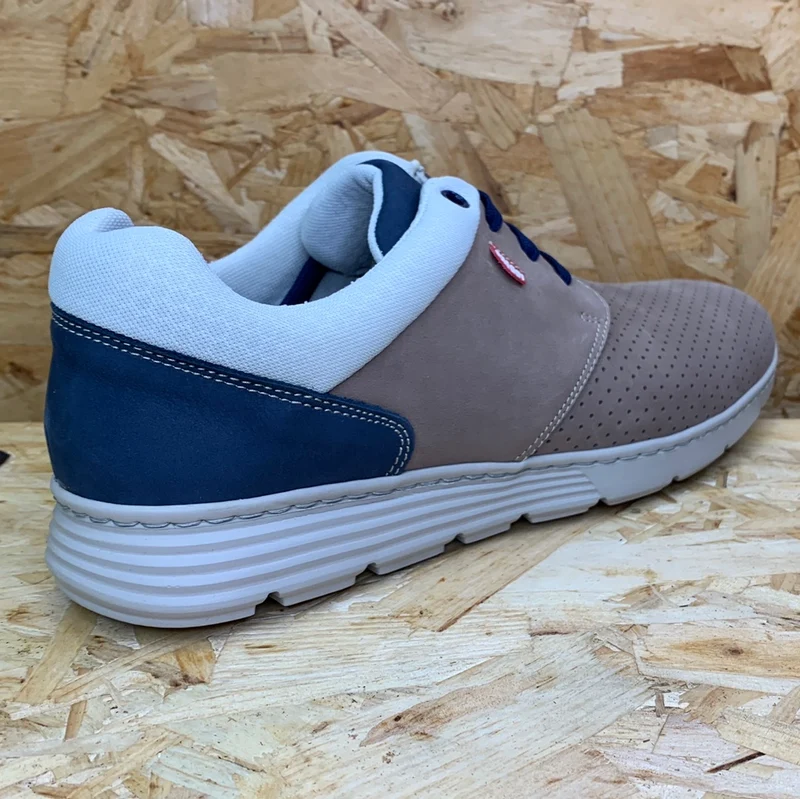 On Foot Herren-Ledersneaker – Taupe