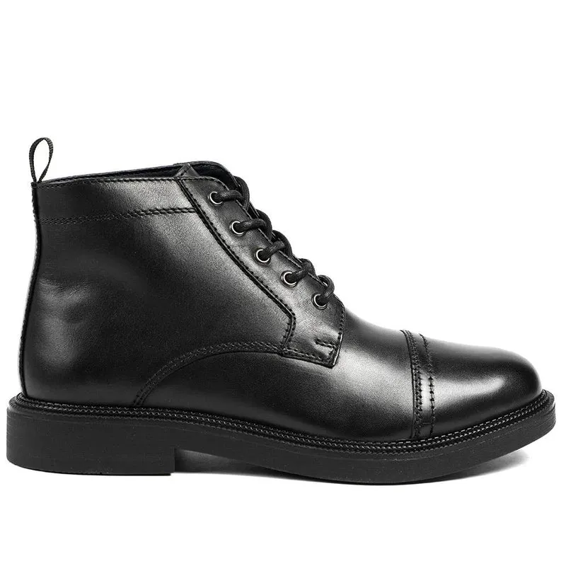 Giuseppe Lace Up Leather Boots - GIUSEPPE / 328 302 - Black